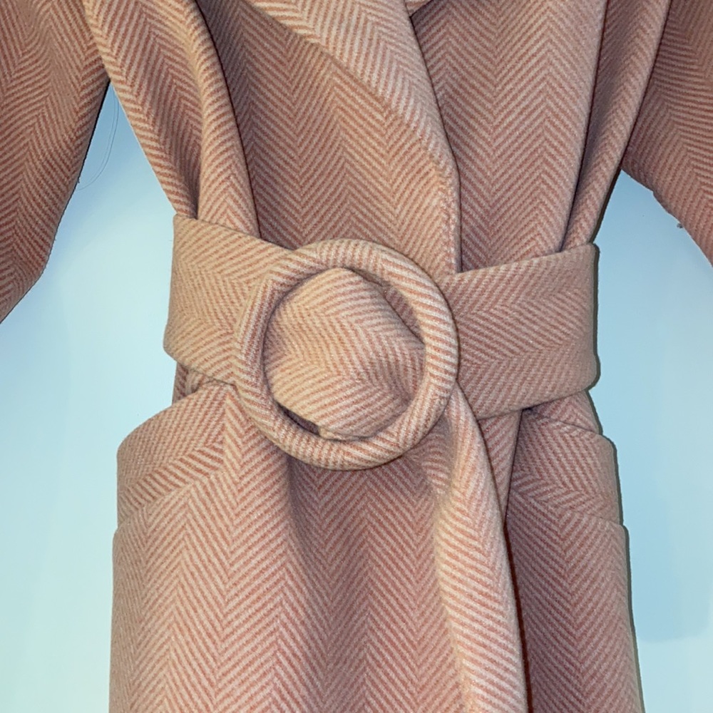 Pink Belted Herrington Coat - Picture 4 of 6